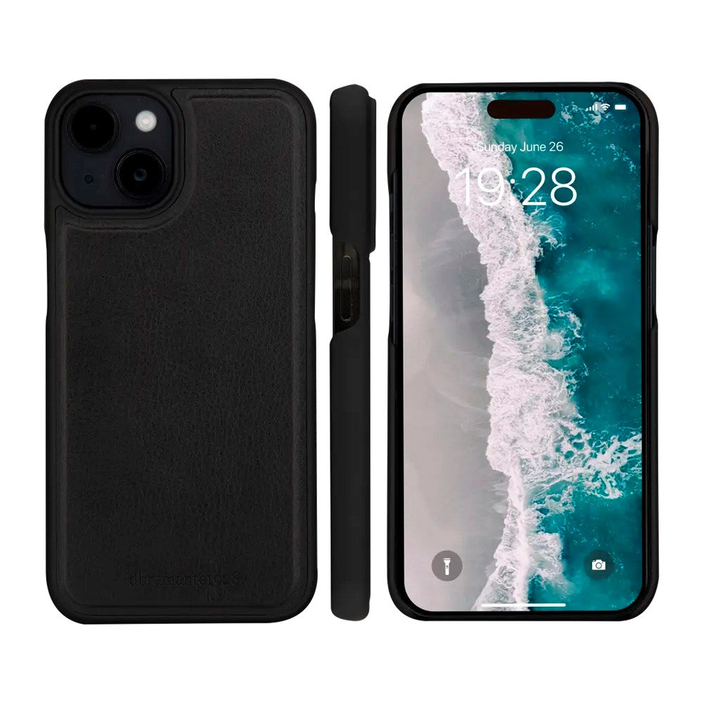 dbramante1928 - iPhone 17e / 16e / 15 / 14 / 13 Stockholm 2-i-1 Flip Cover - Sort