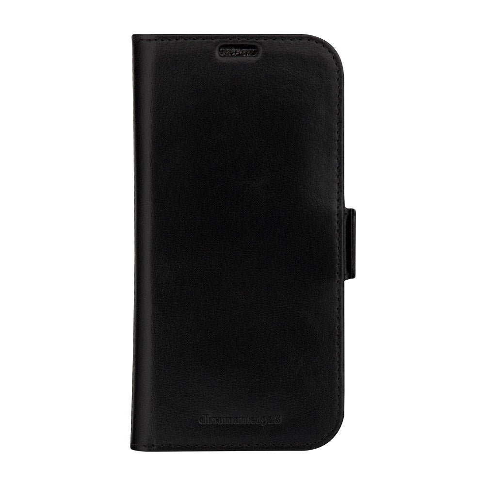 iPhone 15 Plus dbramante1928 Copenhagen Slim Ægte Læder Flip Cover m. Pung - Black