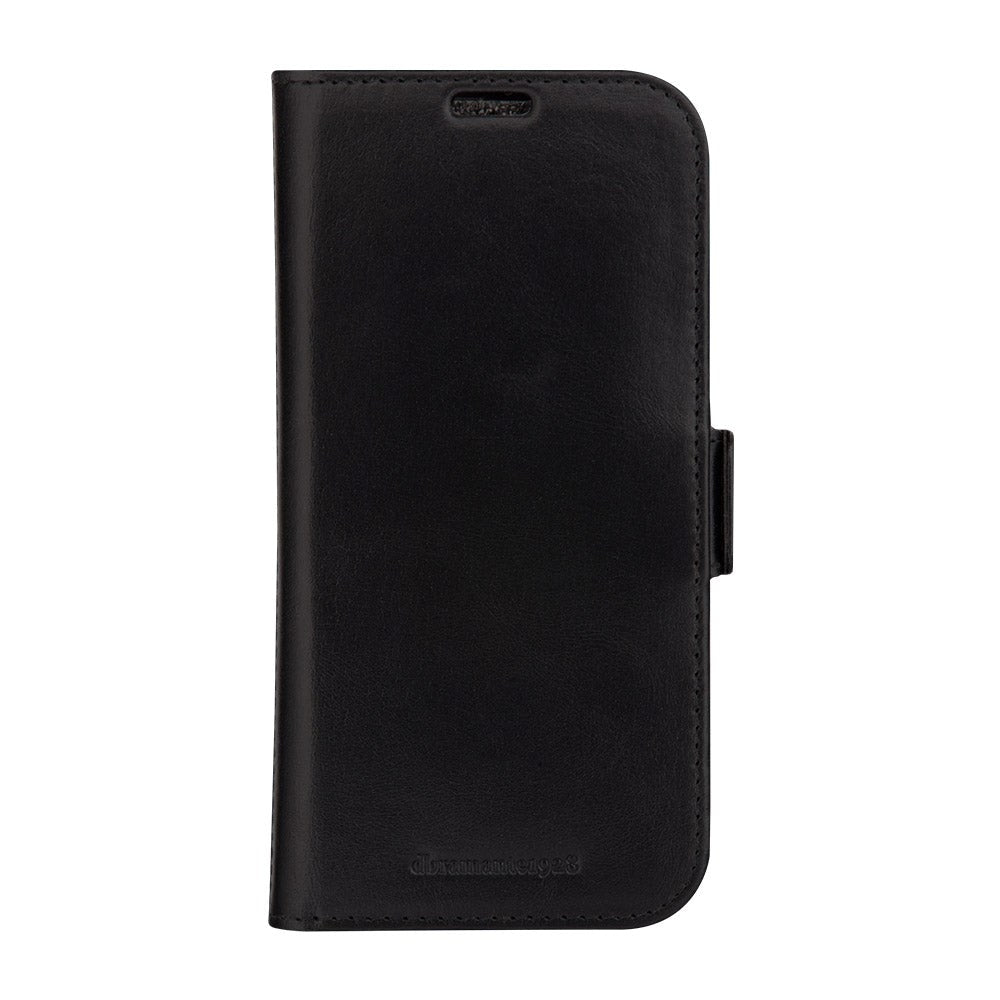 iPhone 15 Pro dbramante1928 Copenhagen Slim Ægte Læder Flip Cover m. Pung - Black