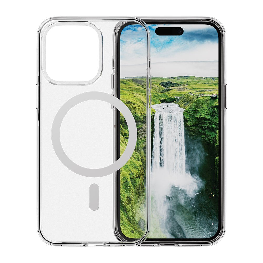 iPhone 15 Pro dbramante1928 Iceland Ultra D3O Case - 100% Genbrugsplast - MagSafe Kompatibel - Gennemsigtig