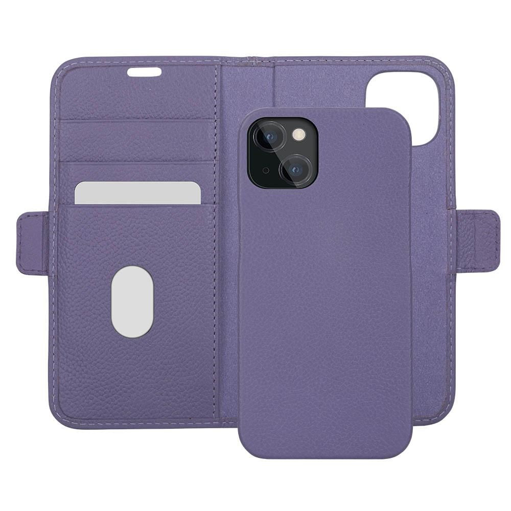 iPhone 13 Mini dbramante1928 New York Magnetisk Ægte Læder Flip Cover m. Pung - Daybreak Purple