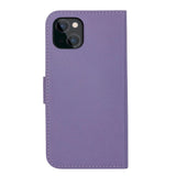 iPhone 13 dbramante1928 New York Magnetisk Ægte Læder Flip Cover m. Pung - Daybreak Purple