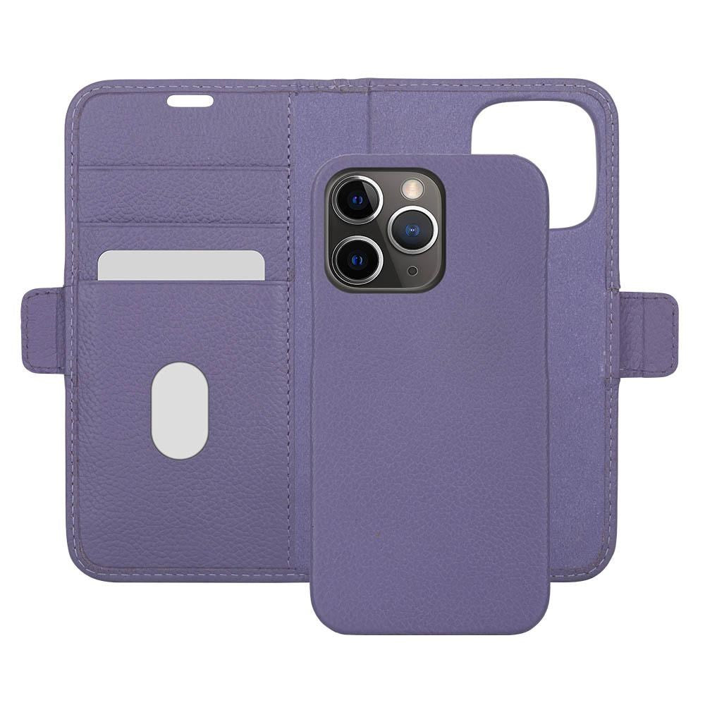 iPhone 13 Pro Max dbramante1928 New York Magnetisk Ægte Læder Cover m. Pung - Daybreak Purple