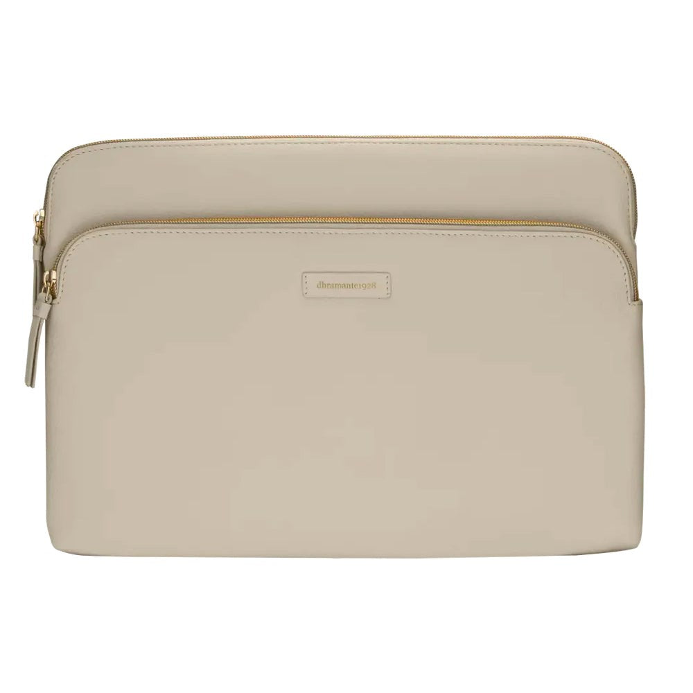 dbramante1928 Paris Mode MacBook 14" Ægte Læder Sleeve (34 x 24,5 x 25 CM) - Sand Dune