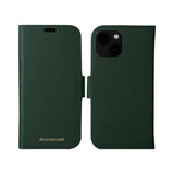 iPhone 15 Plus - dbramante1928 New York 2-i-1 Ægte Læder Flip Cover - Evergreen