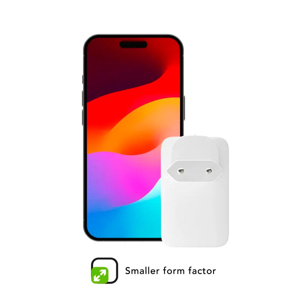 Slim Vægoplader - dbramante1928 - 1x USB-C 20W & 1x USB-A 18W - Hvid