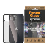 iPhone 14 Plus Bagside Cover PanzerGlass AntiBakteriel ClearCase - Sort Kant