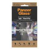 iPhone 14 Plus Bagside Cover PanzerGlass AntiBakteriel ClearCase - Sort Kant
