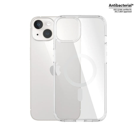 iPhone 14 / 13 Bagside Cover PanzerGlass HardCase Antibakteriel - MagSafe Kompatibel - Gennemsigtig