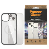 iPhone 14 / 13 Bagside Cover PanzerGlass AntiBakteriel ClearCase - MagSafe Kompatibel - Sort Kant