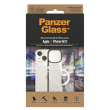 iPhone 14 / 13 Bagside Cover PanzerGlass AntiBakteriel ClearCase - MagSafe Kompatibel - Sort Kant