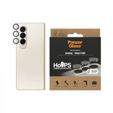 Samsung Galaxy Z Fold5 PanzerGlass Hoops - Kamerabeskyttelsesglas - Gennemsigtig / Sort