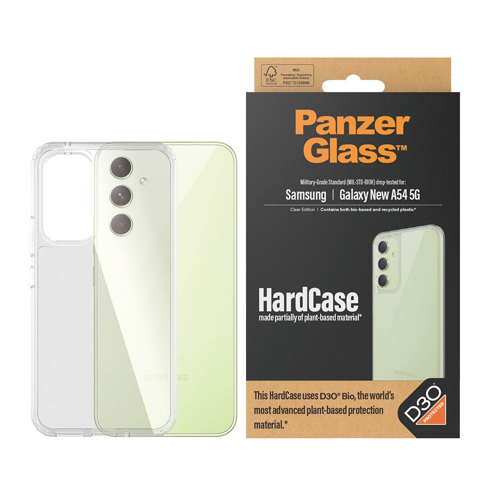 Samsung Galaxy A55 (5G) Bagside Cover PanzerGlass D3O Bio HardCase - Gennemsigtig