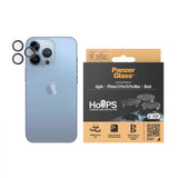 iPhone 13 Pro / 13 Pro Max PanzerGlass Hoops - Kamerabeskyttelsesglas - Gennemsigtig / Sort