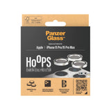 iPhone 15 Pro / 15 Pro Max PanzerGlass Hoops - Beskyttelse til Kamera - Platinum Strength - White Metal