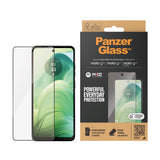 Motorola Moto G04 / G24 / G24 Power PanzerGlass Ultra Wide Fit Skærmbeskyttelsesglas - Platinum Strength - Sort Kant