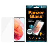 Samsung Galaxy S21 PanzerGlass AntiBacterial Edge-to-Edge Ultrasonic Fingerprint Beskyttelsesglas - Case Friendly - Gennemsigtig