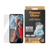Samsung Galaxy A25 (5G) PanzerGlass Matrix AntiBacterial Ultra Wide Fit Plastikbeskyttelse - AlignerKit - Platinum Strength - Gennemsigtig