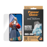 Samsung Galaxy A35 (5G) PanzerGlass Matrix AntiBacterial Ultra Wide Fit Plastikbeskyttelse - AlignerKit - Platinum Strength - Gennemsigtig