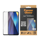 Xiaomi Poco C65 / Redmi 13C PanzerGlass Ultra Wide Fit Skærmbeskyttelsesglas - Platinum Strength - Sort Kant