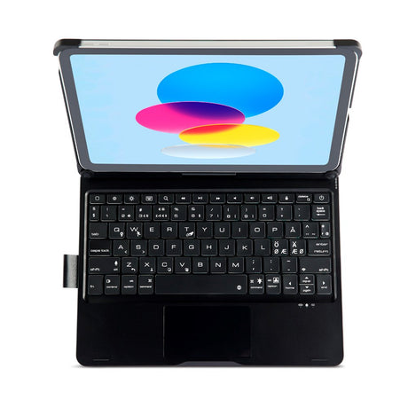 iPad 10.9" (2024/2022) / iPad Air (2022) Xceed CoverKey Wireless Keyboard m. Cover (XCCK14SCBLK) - Nordisk Tastatur - Sort