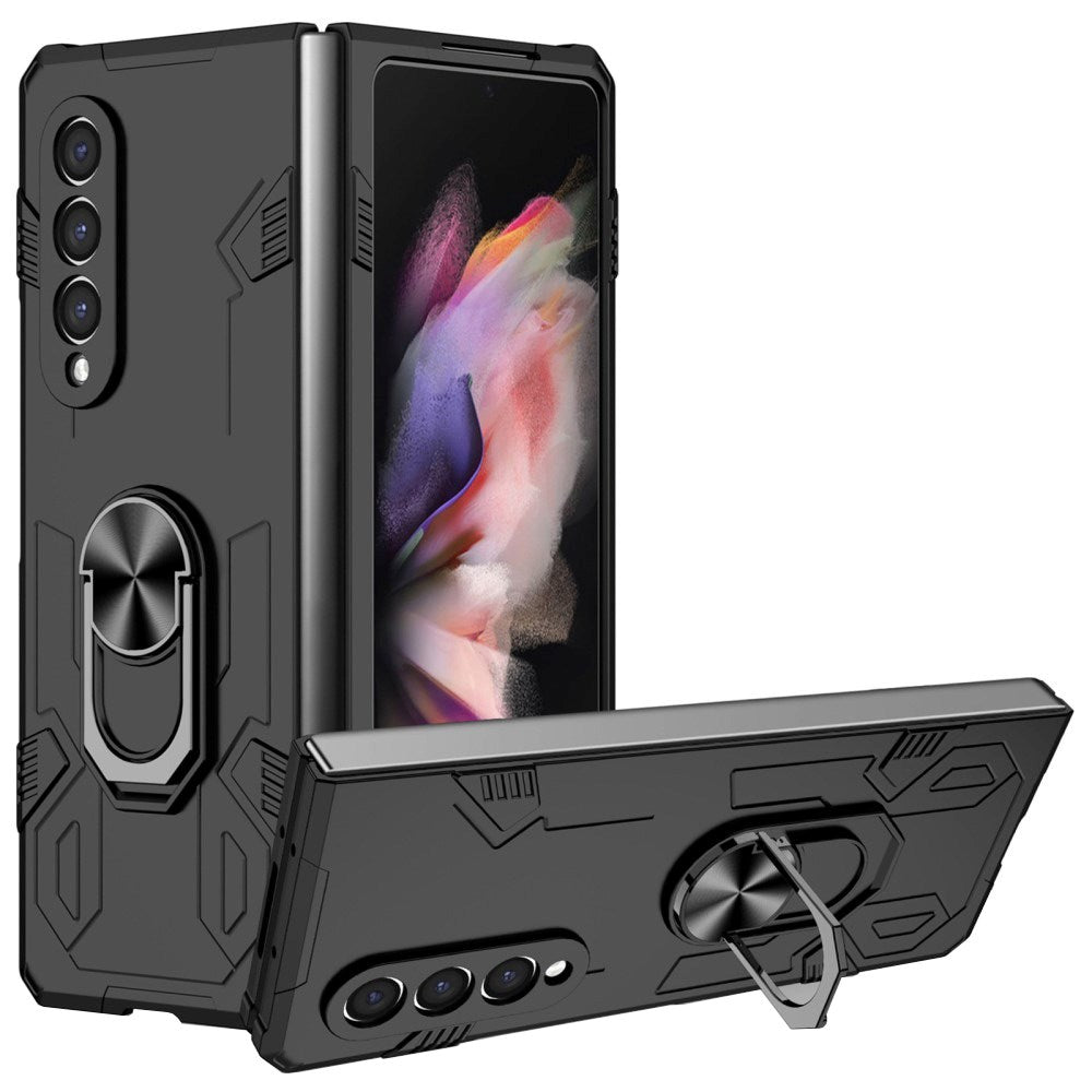 EIDERWOOD Samsung Galaxy Z Fold4 (5G) Håndværker Bagside Cover m. Kickstand - Sort