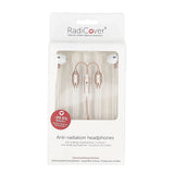 RadiCover Strålingsbeskyttet In-Ear Headset m. AirTubes - Hvid / Rose Gold