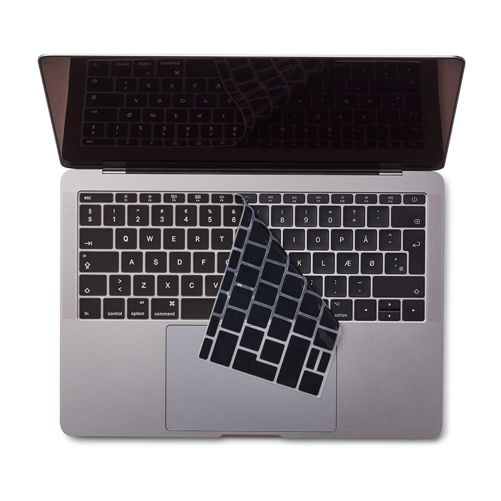 Philbert MacBook  (A1534 / A1708) Keyboard Cover m. Dansk Tastatur - Sort