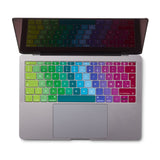 Philbert MacBook  (A1534 / A1708) Keyboard Cover m. Dansk Tastatur - Rainbow