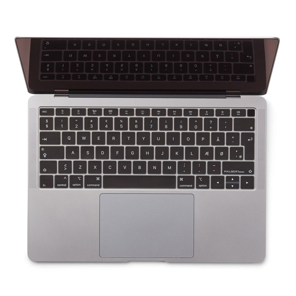 Philbert MacBook Air (A1932) Keyboard Cover m. Dansk Tastatur - Black