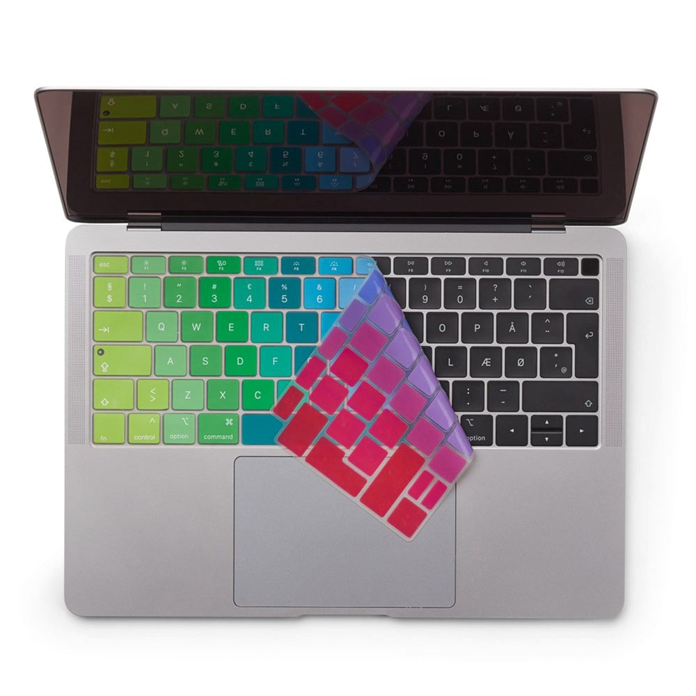 Philbert MacBook Air (A1932) Keyboard Cover m. Dansk Tastatur - Rainbow