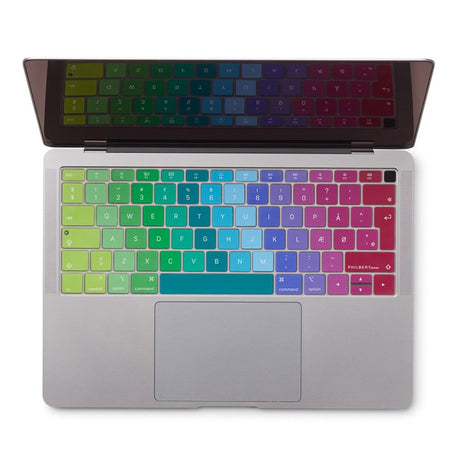 Philbert MacBook Air (A1932) Keyboard Cover m. Dansk Tastatur - Rainbow