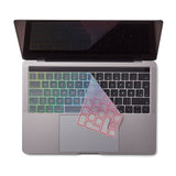 Philbert MacBook Touch Bar 13" / 15" Keyboard Cover m. Dansk Tastatur - Transparent / Rainbow