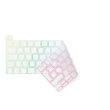 Philbert MacBook Pro 13" / 16" (A2338 / A2141) Keyboard Cover - Dansk Tastatur - Transparent / Rainbow