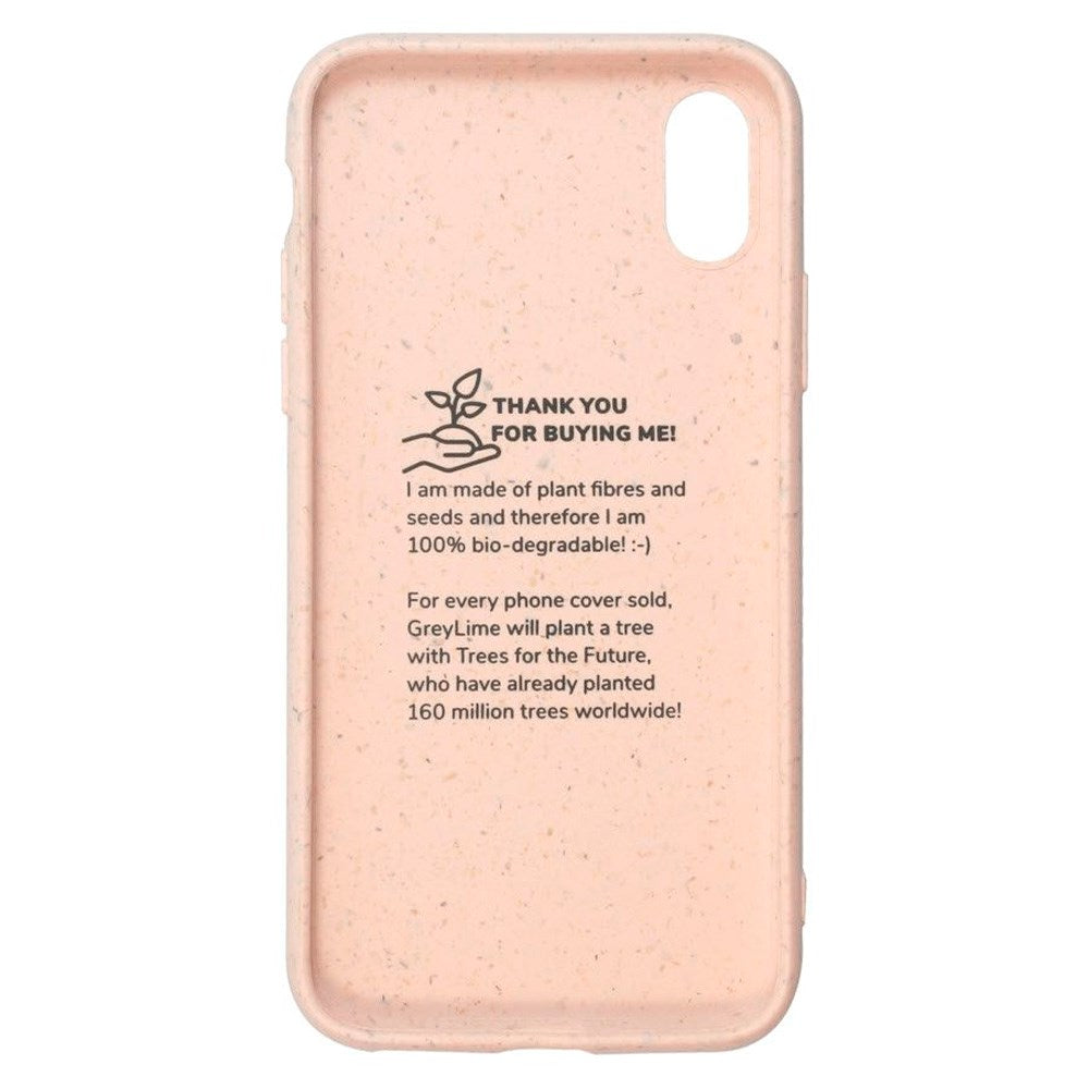 iPhone X / XS GreyLime 100% Biodegradable Cover - Lyserød
