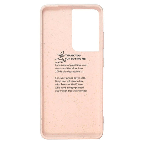 Samsung Galaxy S21 Ultra GreyLime 100% Biodegradable Cover - Lyserød