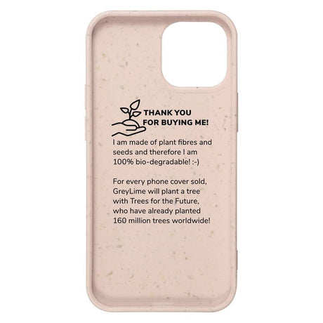 iPhone 13 Mini GreyLime 100% Biodegradable Cover - Peach