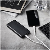 Lippa 10,5W m. USB-A Powerbank 10.000 mAh - Sort