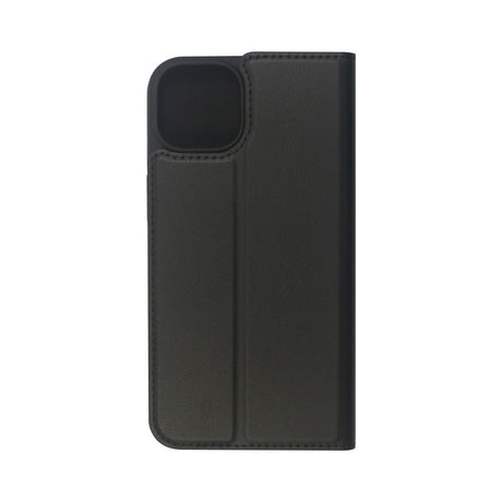 iPhone 14 Plus - GreenMind - Kunstlæder Flip Cover m. Kortholder & Ståfunktion - Sort