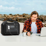 Lippa 1488WH Bærbar Power Station - Sort - (DEMO)