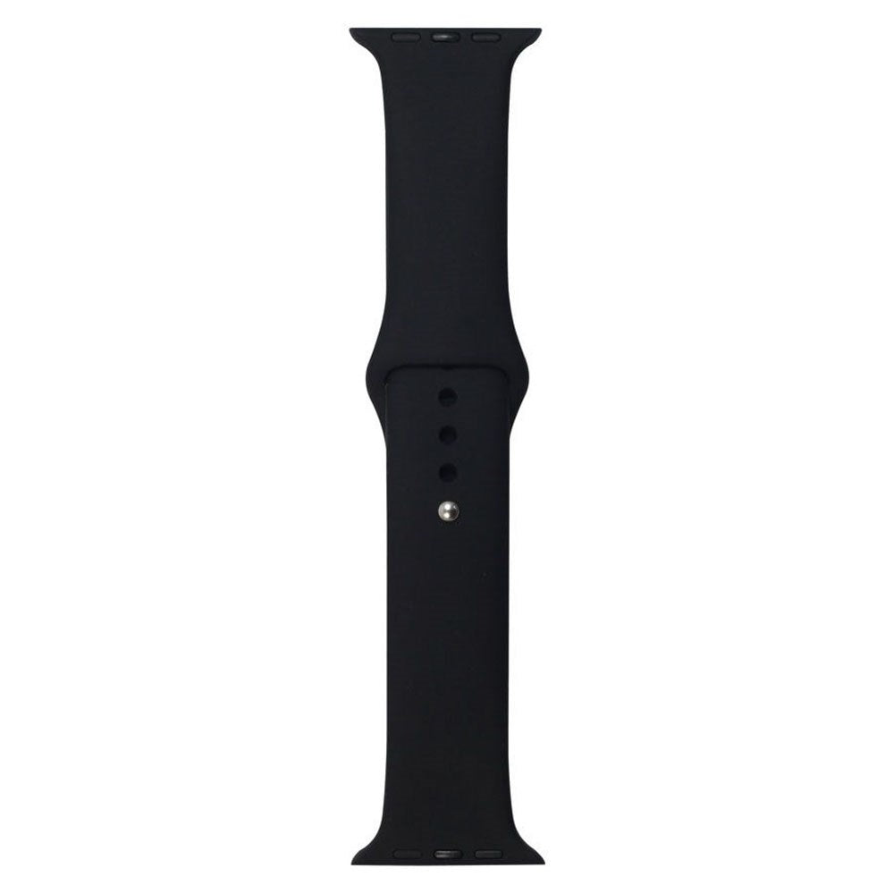 Apple Watch (42/44/SE/45/46/49mm) Lippa Silikone Rem - Sort