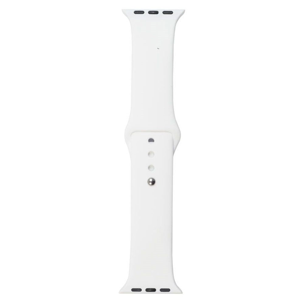 Apple Watch (42/44/SE/45/46/49mm) Lippa Silikone Rem - Hvid