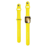 Apple Watch (42/44/SE/45/46/49mm) Lippa Silikone Rem - Gul