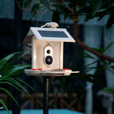 HiBirds Smart WiFi Fuglefoderhus m. Kamera - Lys Brun (DEMO)