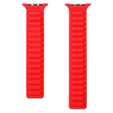 Lippa Apple Watch (38/40/SE/41/42mm) Magnetisk Læder Rem - Rød