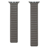 Apple Watch (38/40/SE/41/42mm) Magnetisk Lippa Finewoven Rem - Grå / Taupe
