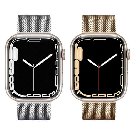 Lippa Apple Watch (38/40/SE/41/42mm) Magnetisk Rustfri Stål Rem - Sølv