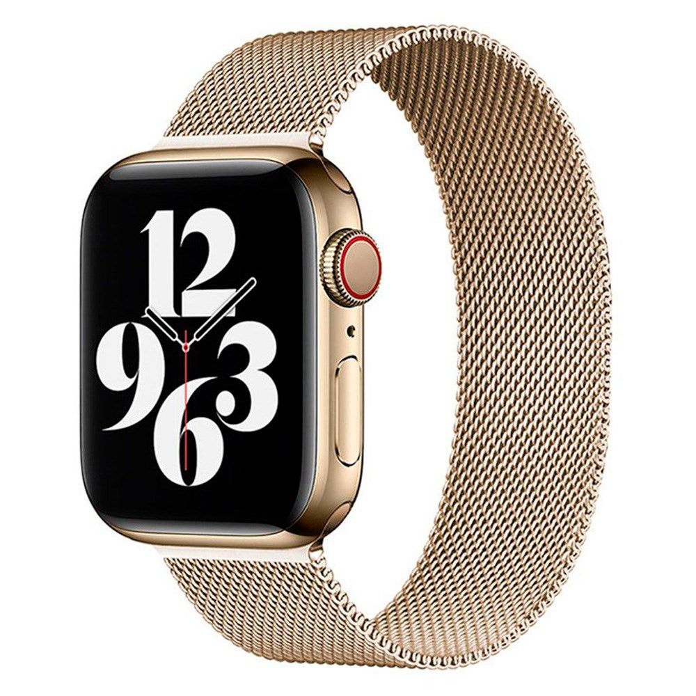 Lippa Apple Watch (38/40/SE/41/42mm) Magnetisk Rustfri Stål Rem - Guld