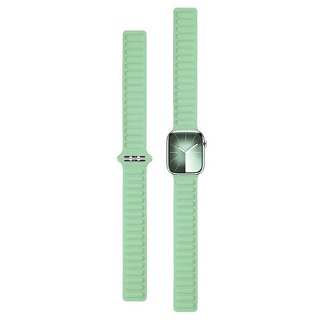 Lippa Apple Watch (42/44/SE/45/46/49mm) Magnetisk Læder Rem - Turkis