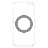 iPhone 16 Lippa Hybrid Plastik Mobil Cover m. Roterbar Kickstand - MagSafe Kompatibel - Gennemsigtig / Sølv